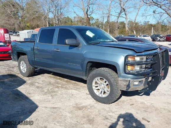 2014 Chevrolet Silverado 1500 LT with VIN 3GCPCREC2EG160302, listed as a IAAI auction lot 41504265 with 143,076 mi miles. Bid and sale history available at carsss.com. Image 1.