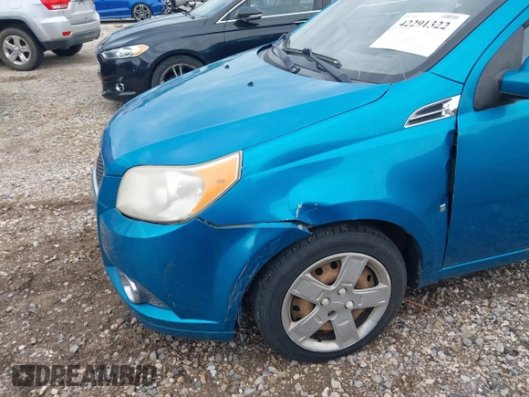 2009 Chevrolet Aveo 2LT with VIN KL1TG66E59B354684, listed as a IAAI auction lot 42291322 with 174,289 mi miles and . Bid and sale history available at DreamBid. Image 6.