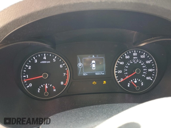 2016 Kia Optima LX with VIN 5XXGT4L33GG006600, listed as a Copart auction lot 61467435 with 92,217 mi miles and Salvage title. Bid and sale history available at DreamBid. Image 9.