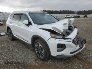 2019 Hyundai Santa Fe Ultimate with VIN 5NMS5CAA1KH073559, listed as a Copart auction lot 46430165 with 0 mi miles and Salvage Title. Bid and sale history available at carsss.com. Image 4.