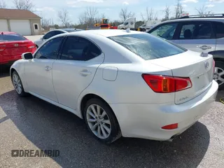 2009 Lexus IS with VIN JTHCK262095035485, listed as a IAAI auction lot 42015619 with 204,518 mi miles. Bid and sale history available at carsss.com. Image 3.