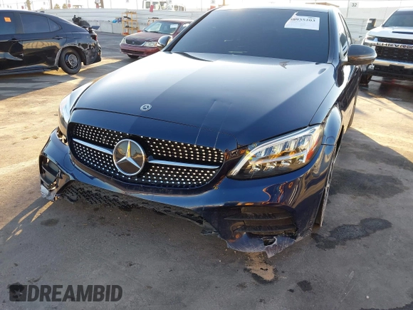 2020 Mercedes-Benz C 300 with VIN W1KWF8DB0LR566247, listed as a IAAI auction lot 40935203 with 29,543 mi miles and . Bid and sale history available at carsss.com. Image 6.