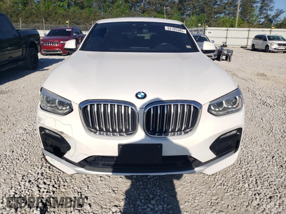 2019 BMW X4 xDrive30i with VIN 5UXUJ3C50KLG55561, listed as a Copart auction lot 53105385 with 73,041 mi miles and Salvage title. Bid and sale history available at DreamBid. Image 5.