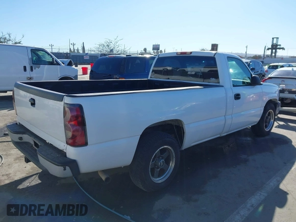 2004 Chevrolet Silverado 1500 Work Truck with VIN 1GCEC14X34Z297647, listed as a IAAI auction lot 41721802 with 156,066 mi miles. Bid and sale history available at carsss.com. Image 4.