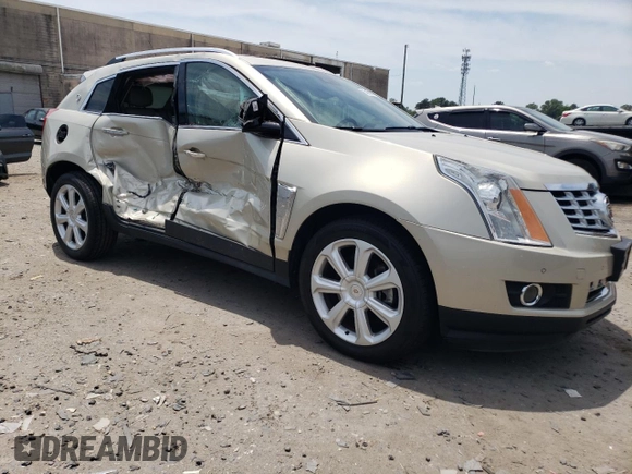 2016 Cadillac SRX Performance Collection with VIN 3GYFNCE32GS508631, listed as a Copart auction lot 60660554 with 92,025 mi miles and Salvage title. Bid and sale history available at DreamBid. Image 4.
