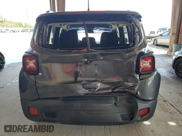2018 Jeep Renegade Latitude with VIN ZACCJABB8JPG65397, listed as a Copart auction lot 57747975 with 91,714 mi miles and Salvage title. Bid and sale history available at DreamBid. Image 6.