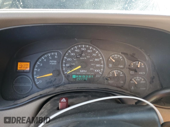 2002 Chevrolet Suburban Z71 with VIN 3GNFK16T12G256875, listed as a Copart auction lot 87745445 with 294,778 mi miles and Salvage Title. Bid and sale history available at carsss.com. Image 9.