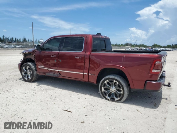 2020 Ram 1500 Limited with VIN 1C6RREHT1LN194626, listed as a Copart auction lot 62728865 with 70,592 mi miles and Salvage title. Bid and sale history available at DreamBid. Image 2.