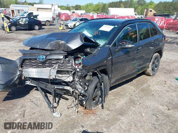 2021 Toyota RAV4 Hybrid XSE with VIN 2T3E6RFV2MW017668, listed as a IAAI auction lot 42008581 with Not provided miles and . Bid and sale history available at DreamBid. Image 18.
