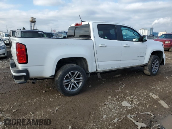2022 Chevrolet Colorado 4WD LT with VIN 1GCGTCEN5N1244627, listed as a Copart auction lot 80997994 with 55,261 mi miles and Salvage title. Bid and sale history available at DreamBid. Image 3.