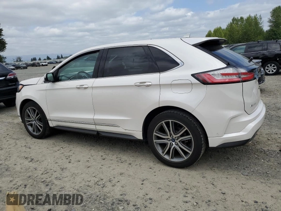 2019 Ford Edge Titanium z VIN 2FMPK3K99KBB49428, wystawiony jako Copart lot #60663125 z przebiegiem 60 383 mil mil oraz Szkoda całkowita • Salvage title. Historia ofert i sprzedaży dostępna na DreamBid. Obrazek 2.