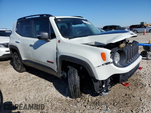 2016 Jeep Renegade Trailhawk with VIN ZACCJBCT0GPC61676, listed as a Copart auction lot 65653453 with 76,838 mi miles and Salvage title. Bid and sale history available at DreamBid. Image 4.