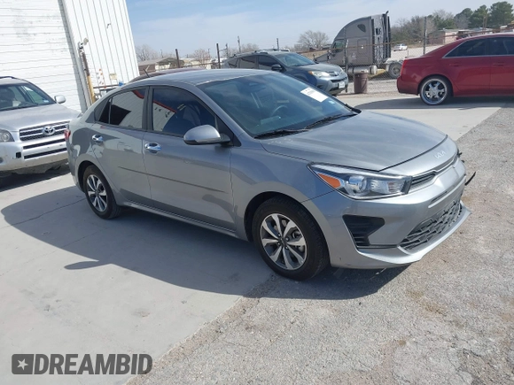 2023 Kia Rio LX with VIN 3KPA24AD3PE592647, listed as a IAAI auction lot 41703960 with 16,480 mi miles. Bid and sale history available at carsss.com. Image 1.