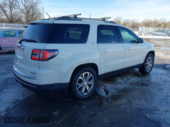 2015 GMC Acadia SLT with VIN 1GKKVRKD6FJ180333, listed as a IAAI auction lot 41344803 with 145,774 mi miles and . Bid and sale history available at DreamBid. Image 4.