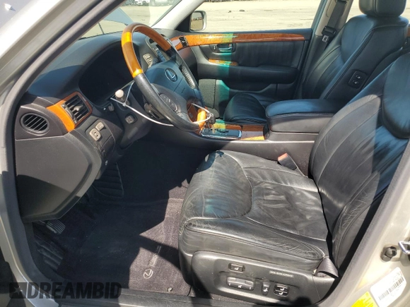 2002 Lexus LS 430 with VIN JTHBN30F820075725, listed as a Copart auction lot 48527905 with 131,832 mi miles and Salvage Title. Bid and sale history available at DreamBid. Image 7.