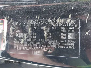 2016 Kia Soul z VIN KNDJN2A29G7312479, wystawiony jako IAAI lot #42042358 z przebiegiem 78 308 mil mil oraz . Historia ofert i sprzedaży dostępna na DreamBid. Obrazek 9.