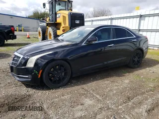 2015 Cadillac ATS Sedan Luxury RWD with VIN 1G6AB5RA4F0136697, listed as a Copart auction lot 49126365 with 109,001 mi miles and Salvage Title. Bid and sale history available at carsss.com. Image 1.