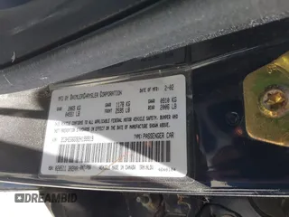 2002 Chrysler 300M M z VIN 2C3HE66G92H199919, wystawiony jako IAAI lot #39593250 z przebiegiem 165 367 mil mil oraz . Historia ofert i sprzedaży dostępna na DreamBid. Obrazek 9.