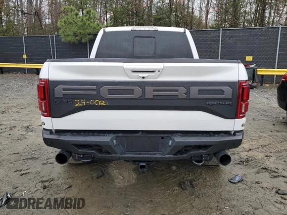2020 Ford F-150 Raptor with VIN 1FTFW1RG5LFA69167, listed as a Copart auction lot 42113214 with 70,276 mi miles and Salvage Title. Bid and sale history available at carsss.com. Image 6.