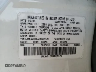 2008 Infiniti M с VIN JNKAY01E48M605570, выставлен на аукционе Copart как лот 53136005 с пробегом 215 715 миль миль и Списание • Salvage title. История ставок и продаж доступна на DreamBid. Изображение 12.