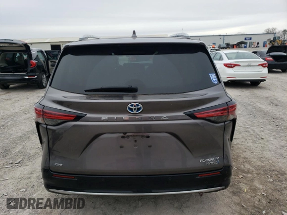 2021 Toyota Sienna Limited with VIN 5TDESKFC1MS013209, listed as a Copart auction lot 41852515 with 66,584 mi miles and Salvage Title. Bid and sale history available at DreamBid. Image 6.