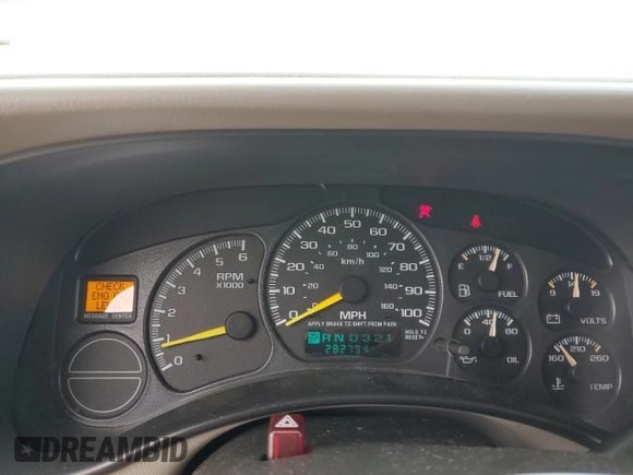 2000 Chevrolet Suburban LT with VIN 3GNFK16T0YG201987, listed as a Copart auction lot 52521885 with 282,794 mi miles and Salvage Title. Bid and sale history available at carsss.com. Image 9.