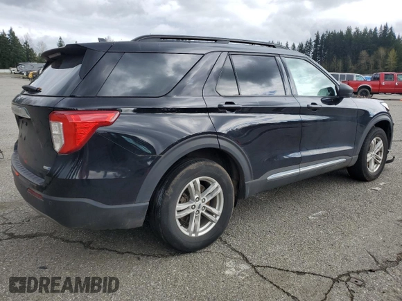 2020 Ford Explorer XLT with VIN 1FMSK8DHXLGC39354, listed as a Copart auction lot 51345865 with Not Provided miles and Salvage Title. Bid and sale history available at DreamBid. Image 3.