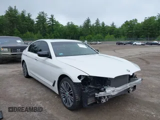 2018 BMW 5 Series 540i xDrive with VIN WBAJE7C54JWD52843, listed as a IAAI auction lot 42527144 with 65,358 mi miles and . Bid and sale history available at DreamBid. Image 1.