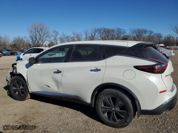 2022 Nissan Murano S with VIN 5N1AZ2AS7NC128873, listed as a Copart auction lot 42139725 with 32,255 mi miles and Salvage Title. Bid and sale history available at carsss.com. Image 2.
