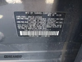 2020 Subaru Forester z VIN JF2SKADC6LH506517, wystawiony jako IAAI lot #41068231 z przebiegiem 55 084 mil mil oraz . Historia ofert i sprzedaży dostępna na DreamBid. Obrazek 9.