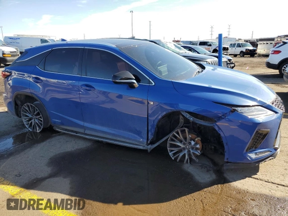 2022 Lexus RX with VIN 2T2YGMDA4NC087161, listed as a Copart auction lot 41427235 with 32,027 mi miles and Clean Title. Bid and sale history available at carsss.com. Image 4.