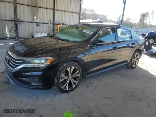 2020 Volkswagen Passat 2.0T SEL with VIN 1VWCA7A38LC006947, listed as a Copart auction lot 87746845 with 98,841 mi miles and Salvage Title. Bid and sale history available at carsss.com. Image 1.