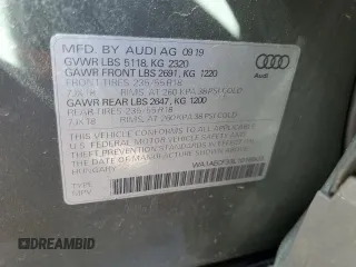 2020 Audi Q3 Premium with VIN WA1AECF33L1016503, listed as a Copart auction lot 44821173 with 34,078 mi miles. Bid and sale history available at carsss.com. Image 13.