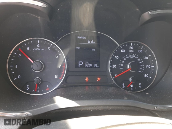 2016 Kia Forte LX with VIN KNAFK4A67G5485536, listed as a Copart auction lot 55252405 with 160,518 mi miles and Clean Title. Bid and sale history available at carsss.com. Image 9.
