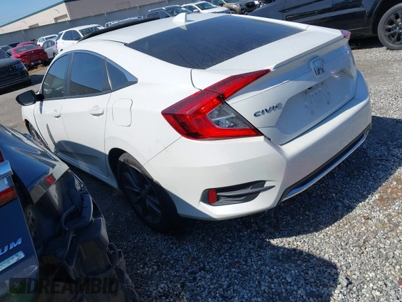 2020 Honda Civic EX-L with VIN 19XFC1F70LE203137, listed as a IAAI auction lot 42028424 with 87,011 mi miles and . Bid and sale history available at DreamBid. Image 3.