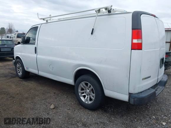 2010 Chevrolet Express Cargo Van with VIN 1GCUGADX2A1183133, listed as a IAAI auction lot 41718680 with 261,237 mi miles. Bid and sale history available at carsss.com. Image 3.