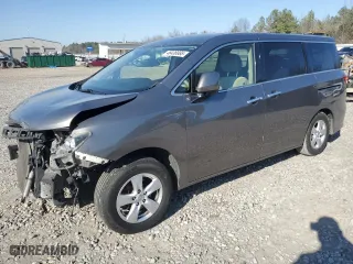 2015 Nissan Quest SV with VIN JN8AE2KP1F9120667, listed as a Copart auction lot 48436865 with 131,819 mi miles and Salvage Title. Bid and sale history available at carsss.com. Image 1.