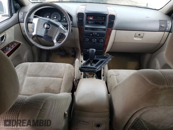 2006 Kia Sorento LX with VIN KNDJD733665597996, listed as a Copart auction lot 75821774 with 233,391 mi miles and Salvage title. Bid and sale history available at DreamBid. Image 8.