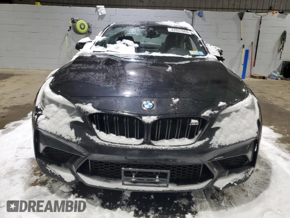 2020 BMW M2 Competition with VIN WBS2U7C05L7G24367, listed as a Copart auction lot 43537665 with 20,381 mi miles and Salvage Title. Bid and sale history available at carsss.com. Image 5.