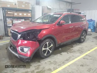 2016 Kia Sorento EX with VIN 5XYPHDA15GG030914, listed as a Copart auction lot 51819955 with 155,201 mi miles and Salvage Title. Bid and sale history available at DreamBid. Image 1.