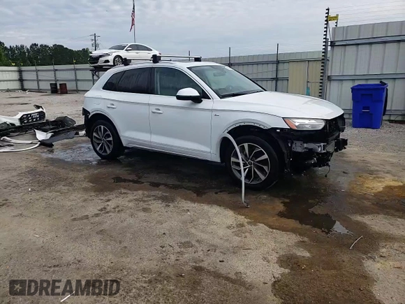 2022 Audi Q5 S line Premium Plus with VIN WA1EAAFY6N2071392, listed as a Copart auction lot 55633675 with 57,926 mi miles and Salvage title. Bid and sale history available at DreamBid. Image 15.