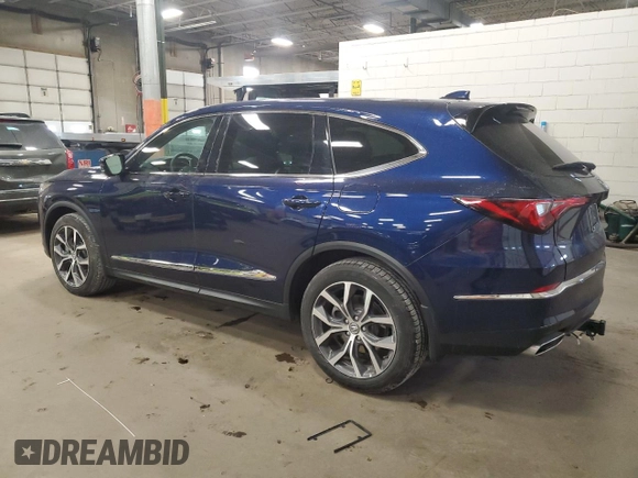 2022 Acura MDX w/Technology Package with VIN 5J8YE1H40NL050082, listed as a Copart auction lot 84597174 with 19,849 mi miles and Salvage Title. Bid and sale history available at carsss.com. Image 2.