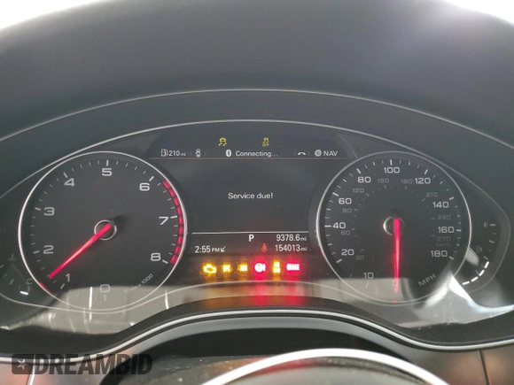 2015 Audi A6 2.0T Premium Plus with VIN WAUGFAFC4FN018210, listed as a Copart auction lot 52143295 with 154,013 mi miles and Salvage Title. Bid and sale history available at carsss.com. Image 9.