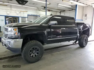 2018 Chevrolet Silverado 1500 LTZ with VIN 3GCUKSER4JG327481, listed as a Copart auction lot 60287684 with 54,004 mi miles and Salvage Title. Bid and sale history available at carsss.com. Image 1.