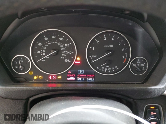 2015 BMW 3 Series 320i xDrive with VIN WBA3C3C54FK201696, listed as a Copart auction lot 64204924 with 97,211 mi miles and Salvage Title. Bid and sale history available at carsss.com. Image 9.