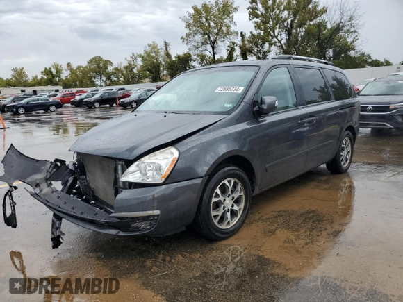 2014 Kia Sedona LX with VIN KNDMG4C77E6539099, listed as a Copart auction lot 72695234 with 86,979 mi miles and Salvage Title. Bid and sale history available at carsss.com. Image 1.