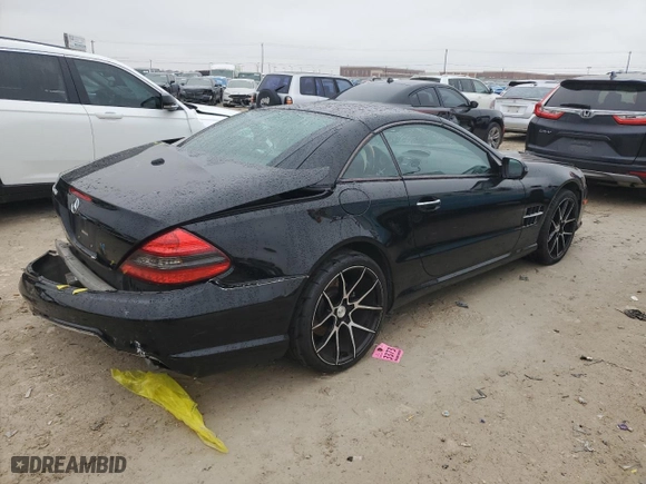 2009 Mercedes-Benz SL-Class V8 with VIN WDBSK71F39F152619, listed as a Copart auction lot 43771145 with 106,402 mi miles and Salvage Title. Bid and sale history available at carsss.com. Image 3.