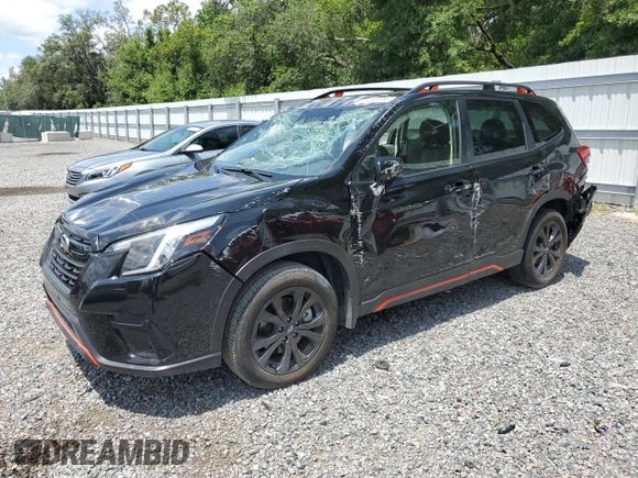 2023 Subaru Forester Special Sports with VIN JF2SKAJC2PH400558, listed as a Copart auction lot 59548385 with Not provided miles and Non repairable. Bid and sale history available at DreamBid. Image 1.