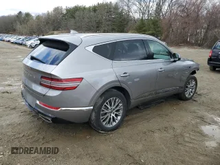2024 Genesis GV80 with VIN KMUHBDSB5RU167055, listed as a Copart auction lot 52573955 with Not Provided miles and Salvage Title. Bid and sale history available at DreamBid. Image 3.