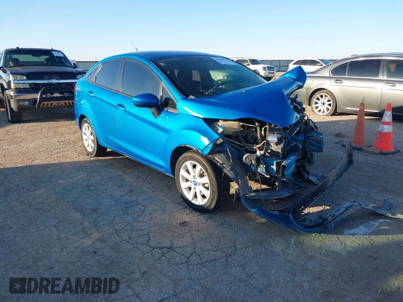 2012 Ford Fiesta SE with VIN 3FADP4BJ2CM115295, listed as a IAAI auction lot 41609949 with Not Provided miles. Bid and sale history available at carsss.com. Image 1.